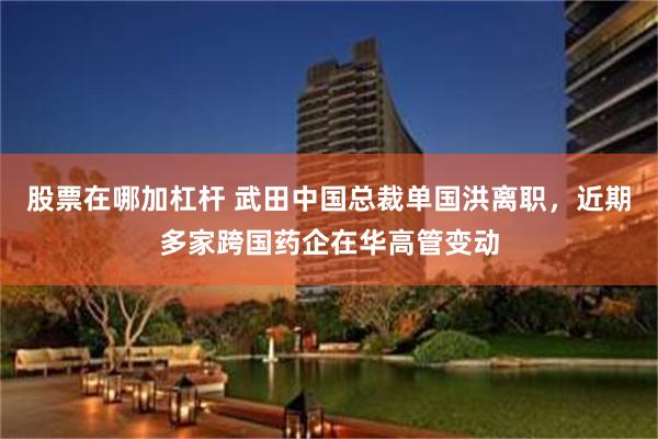 股票在哪加杠杆 武田中国总裁单国洪离职，近期多家跨国药企在华高管变动